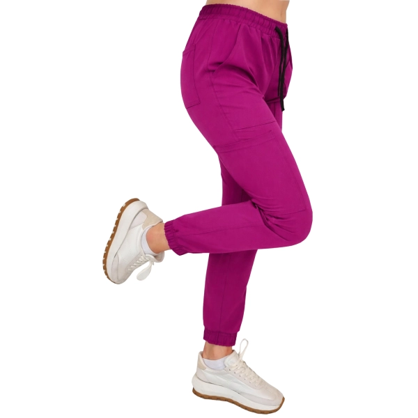 Joggery medyczne purpurowe casual premium roz. XS